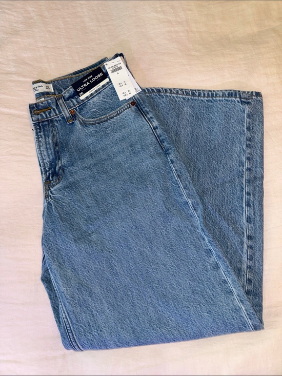 Abercrombie & Fitch Denim - Abercrombie - Curve Love Low Rise Ultra Loose Jean
